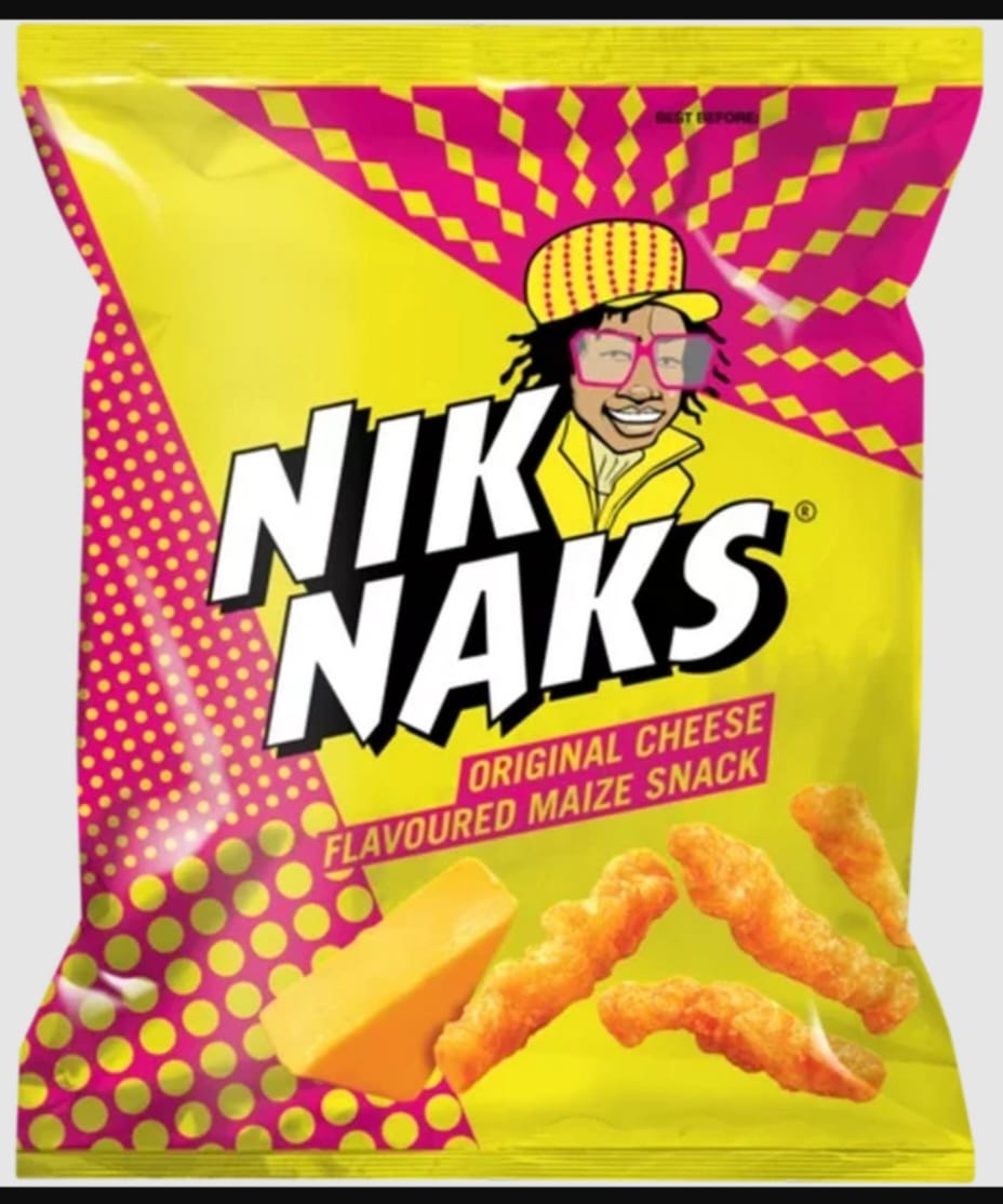 NikNaks Cheese Flavoured Maize Snack 20g – Pack of 50