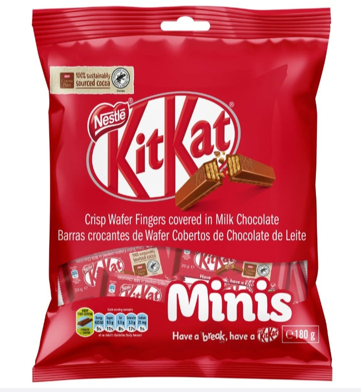 Nestlé KitKat Crisp Wafer Fingers Minis Milk Chocolate Bites – 170 g