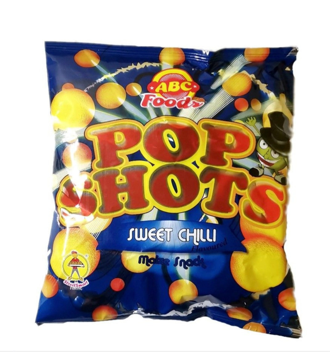 Pop Shots Sweet Chilli Flavoured Snack 50g – Pack of 12