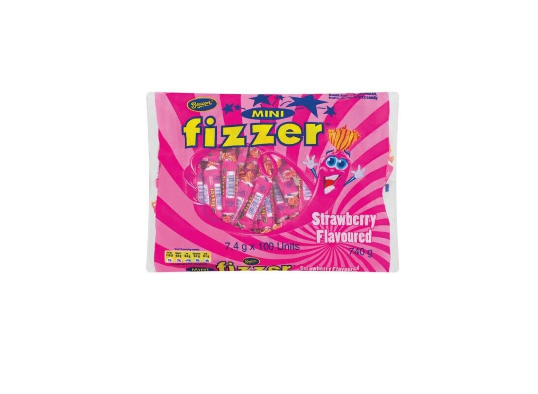 Beacon Mini Fizzers Strawberry Sweets – 740 g