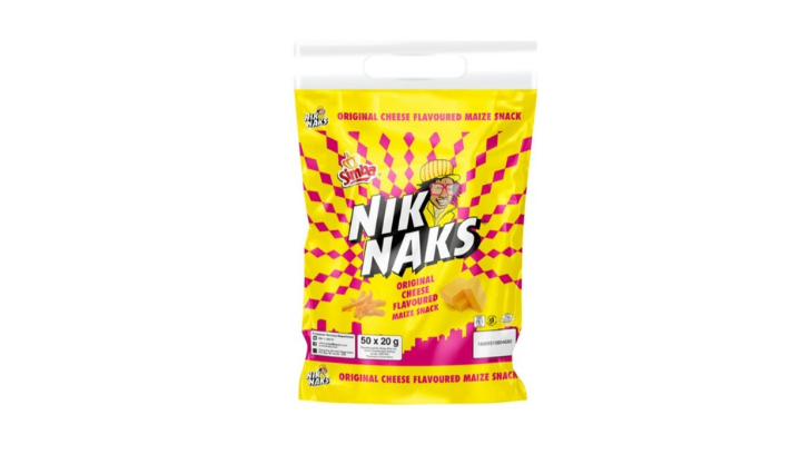 NikNaks Cheese Flavoured Maize Snack 20g – Pack of 50