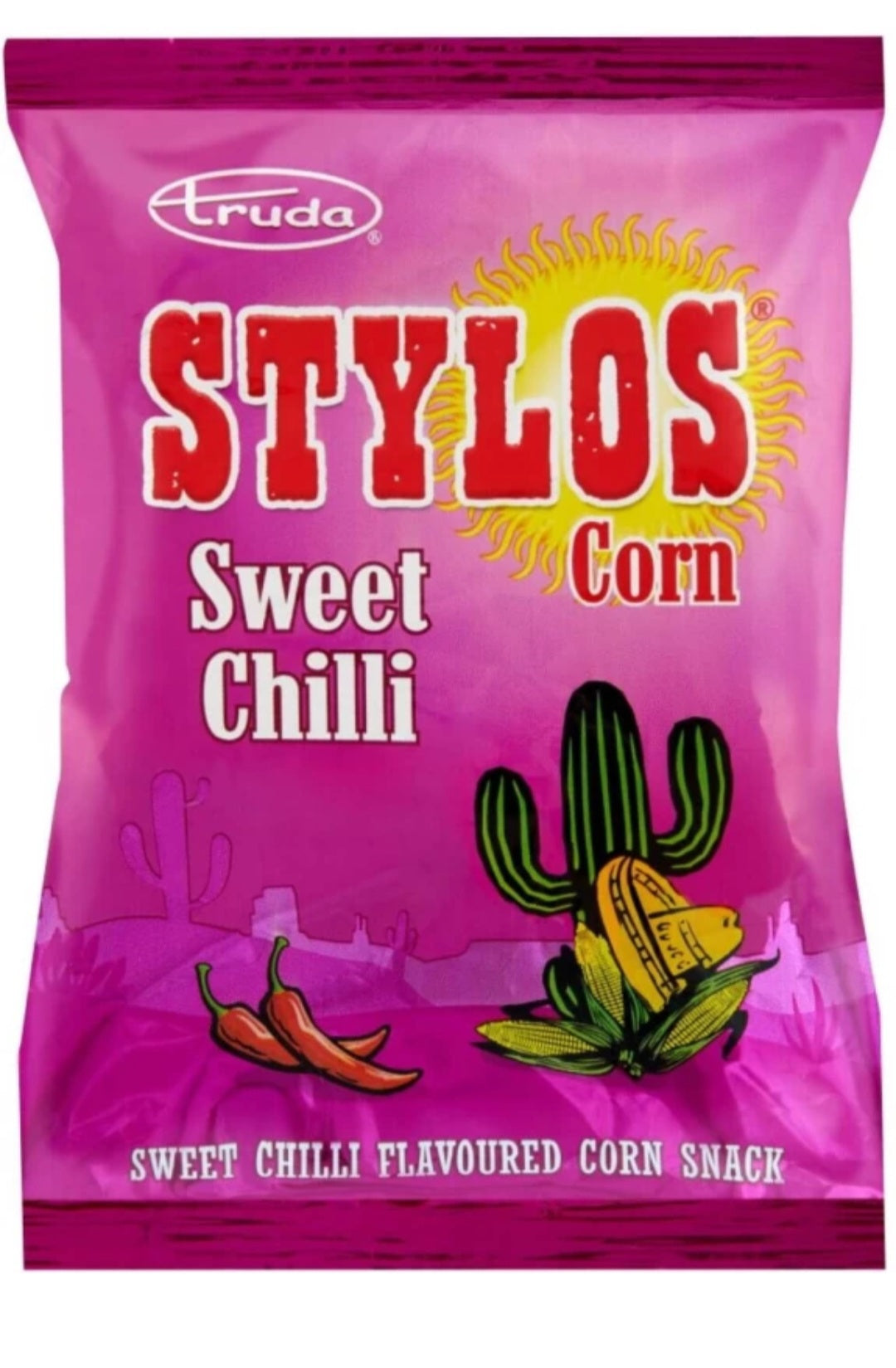 Stylos Sweet Corn Flavoured Chips 20g – Pack of 50