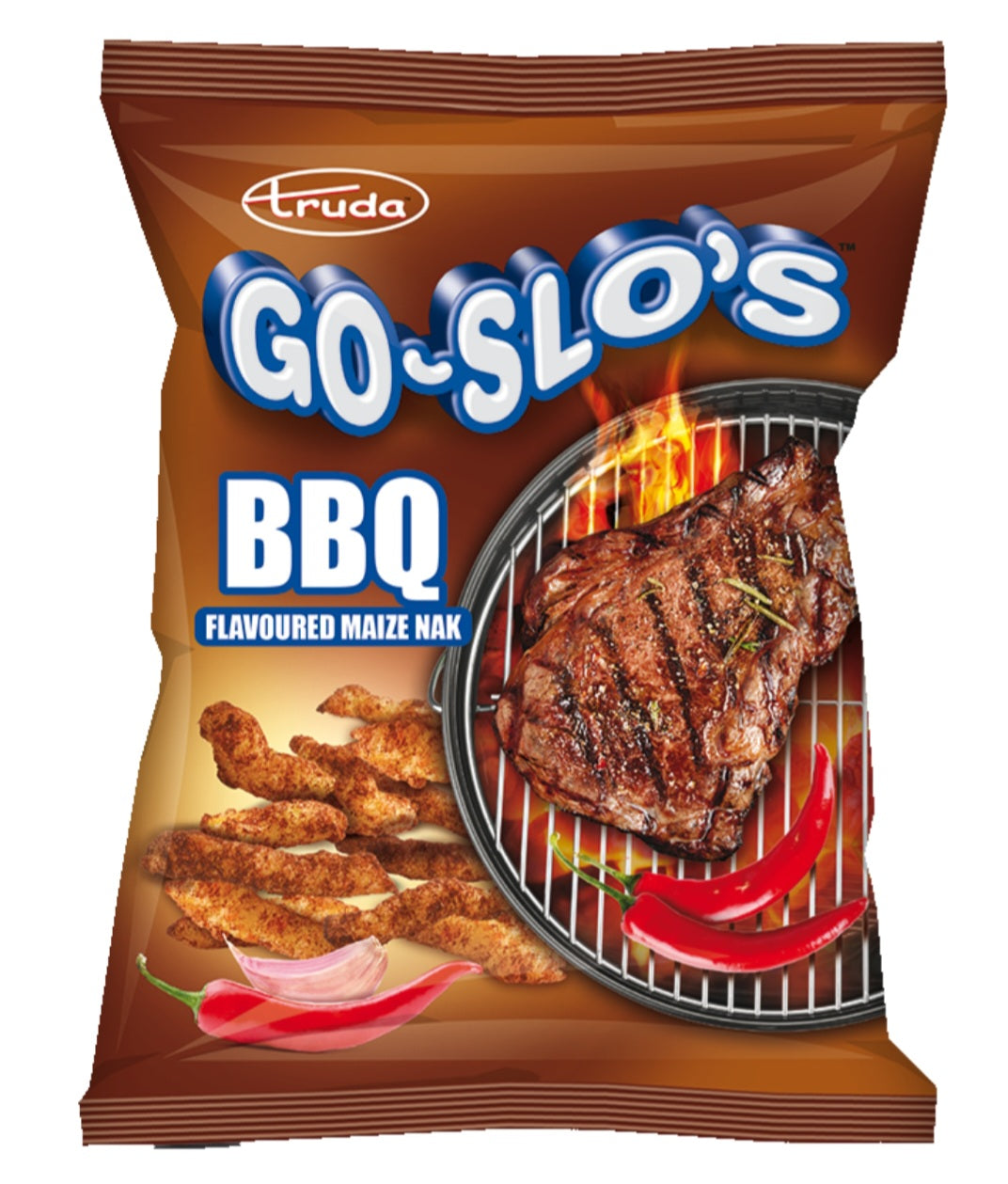 Go-Slo's BBQ Flavoured Potato Chips 100g – Pack of 12