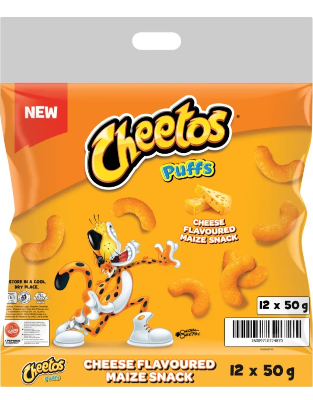 Cheetos Cheese Flavoured Maize Snack 50g – Pack of 12